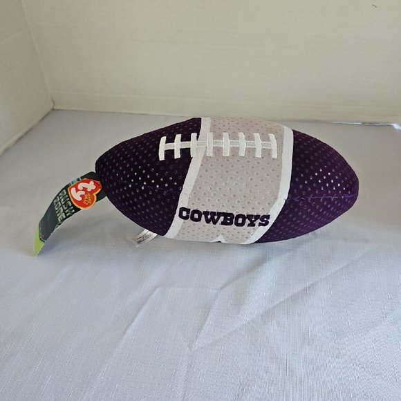 TY Beanie Ballz NFL Rush Zone DALLAS COWBOYS 12" Plush Football Stuffed Toy NWT - Picture 1 of 8